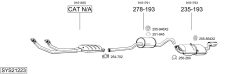 BOSAL SYS21223 — Sistem de evacuare complet