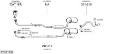 BOSAL SYS21538 — Sistem de evacuare complet