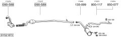 BOSAL SYS21872 — Выхлопная система в сборе