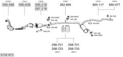 BOSAL SYS21873 — Выхлопная система в сборе