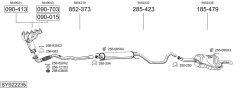 BOSAL SYS22235 — Выхлопная система в сборе