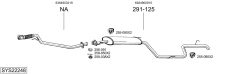 BOSAL SYS22248 — Sistem de evacuare complet