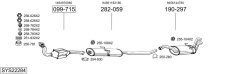 BOSAL SYS22284 — Выхлопная система в сборе