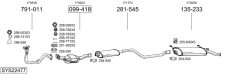 BOSAL SYS22477 — Sistem de evacuare complet