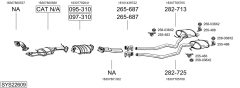 BOSAL SYS22609 — Выхлопная система в сборе