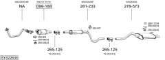 BOSAL SYS22635 — Sistem de evacuare complet