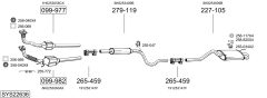 BOSAL SYS22636 — Sistem de evacuare complet