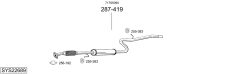 BOSAL SYS22689 — Выхлопная система в сборе