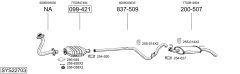 BOSAL SYS22703 — Sistem de evacuare complet