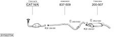 BOSAL SYS22704 — Sistem de evacuare complet