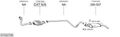 BOSAL SYS22706 — Sistem de evacuare complet