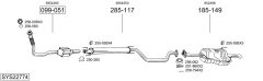 BOSAL SYS22774 — Выхлопная система в сборе