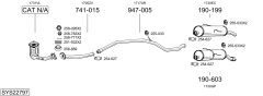BOSAL SYS22797 — Выхлопная система в сборе