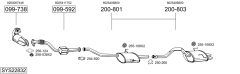 BOSAL SYS22832 — Sistem de evacuare complet