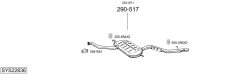 BOSAL SYS22836 — Sistem de evacuare complet