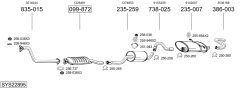BOSAL SYS22895 — Выхлопная система в сборе