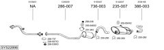 BOSAL SYS22898 — Sistem de evacuare complet