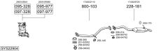 BOSAL SYS22904 — Sistem de evacuare complet