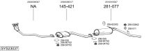 BOSAL SYS23037 — Выхлопная система в сборе