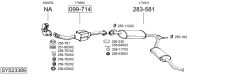 BOSAL SYS23389 — Sistem de evacuare complet