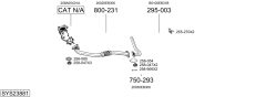 BOSAL SYS23881 — Выхлопная система в сборе