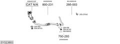 BOSAL SYS23883 — Выхлопная система в сборе