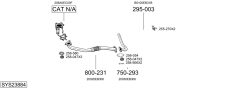 BOSAL SYS23884 — Выхлопная система в сборе