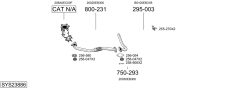 BOSAL SYS23886 — Выхлопная система в сборе