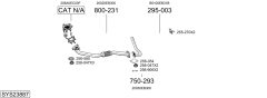BOSAL SYS23887 — Выхлопная система в сборе
