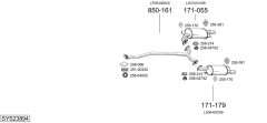 BOSAL SYS23894 — Sistem de evacuare complet