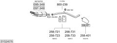 BOSAL SYS24076 — Sistem de evacuare complet
