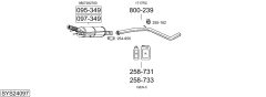 BOSAL SYS24097 — Sistem de evacuare complet
