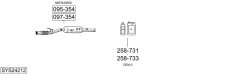 BOSAL SYS24212 — Выхлопная система в сборе