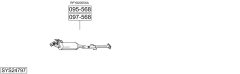 BOSAL SYS24797 — Sistem de evacuare complet
