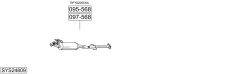 BOSAL SYS24809 — Sistem de evacuare complet