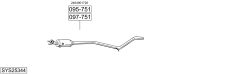 BOSAL SYS25344 — Sistem de evacuare complet