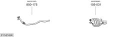 BOSAL SYS25380 — Sistem de evacuare complet
