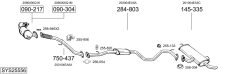 BOSAL SYS25556 — Выхлопная система в сборе