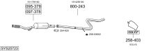 BOSAL SYS25723 — Sistem de evacuare complet