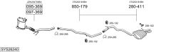 BOSAL SYS26240 — Выхлопная система в сборе