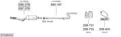 BOSAL SYS26342 — Sistem de evacuare complet