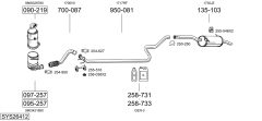 BOSAL SYS26412 — Выхлопная система в сборе