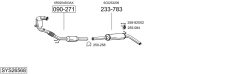 BOSAL SYS26568 — Sistem de evacuare complet