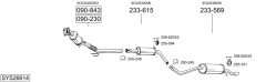 BOSAL SYS26614 — Sistem de evacuare complet