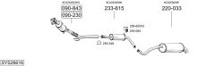 BOSAL SYS26616 — Sistem de evacuare complet