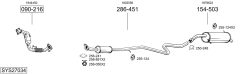 BOSAL SYS27034 — Sistem de evacuare complet