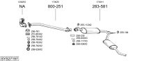 BOSAL SYS27197 — Sistem de evacuare complet