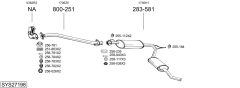 BOSAL SYS27198 — Sistem de evacuare complet