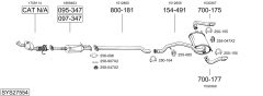 BOSAL SYS27554 — Выхлопная система в сборе