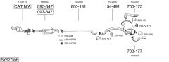 BOSAL SYS27556 — Выхлопная система в сборе